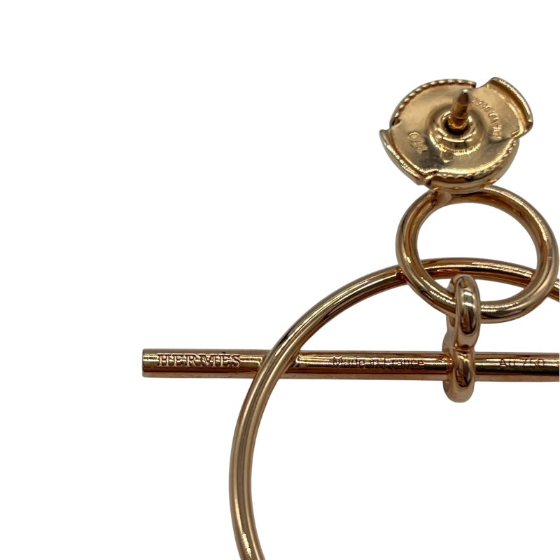 エルメス HERMES エシャペループピアス ピンクゴールド Au750 ジュエリー