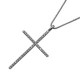 ダミアーニ DAMIANI ミステリークロスダイヤネックレス ホワイトゴールド 750 ダイヤモンド ジュエリー