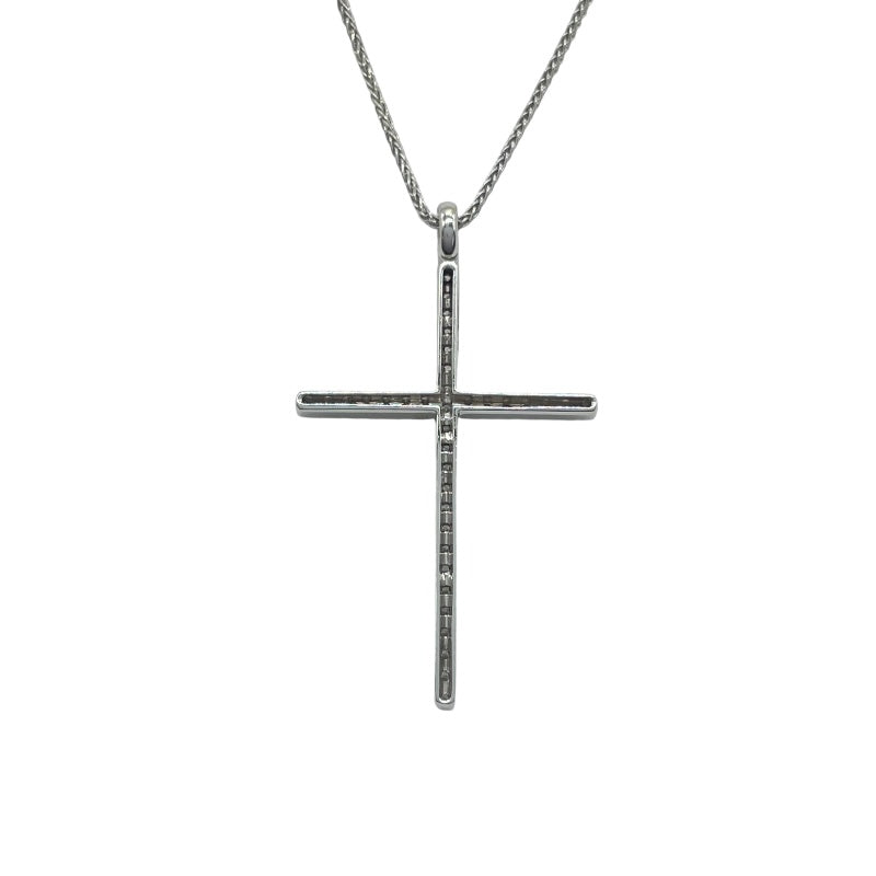 ダミアーニ DAMIANI ミステリークロスダイヤネックレス ホワイトゴールド 750 ダイヤモンド ジュエリー