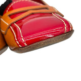 プラダ PRADA スクエアトゥパンプス ブラウン レザー レディース パンプス