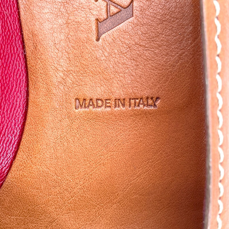 プラダ PRADA スクエアトゥパンプス ブラウン レザー レディース パンプス