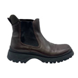 プラダ PRADA サイドゴアブーツ 3T0836 ブラウン レザー レディース ブーツ