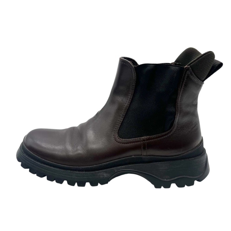 プラダ PRADA サイドゴアブーツ 3T0836 ブラウン レザー レディース ブーツ