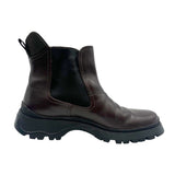 プラダ PRADA サイドゴアブーツ 3T0836 ブラウン レザー レディース ブーツ