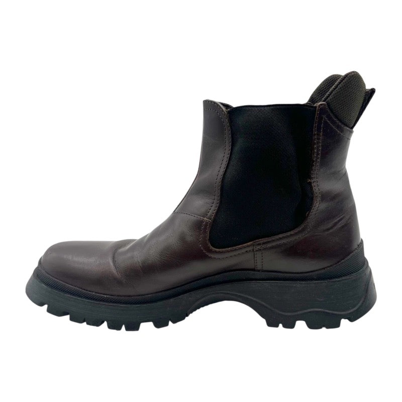 プラダ PRADA サイドゴアブーツ 3T0836 ブラウン レザー レディース ブーツ
