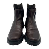 プラダ PRADA サイドゴアブーツ 3T0836 ブラウン レザー レディース ブーツ