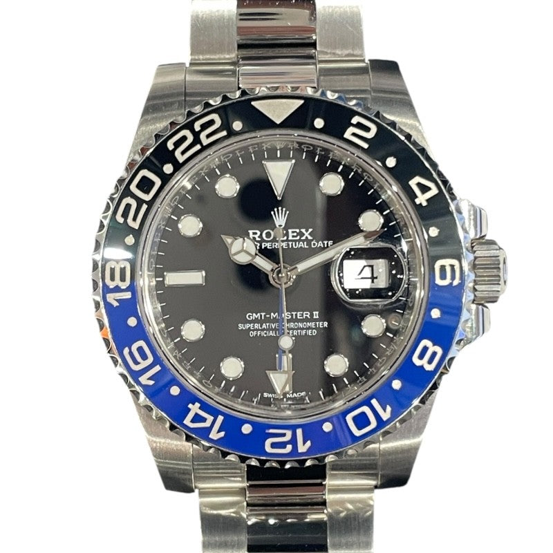 ロレックス ROLEX GMTマスター2 116710BLNR ブラック SS 自動巻き メンズ 腕時計