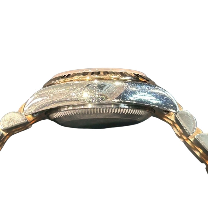 ロレックス ROLEX デイトジャスト26 179171 ブラウン PG/SS 自動巻き レディース 腕時計