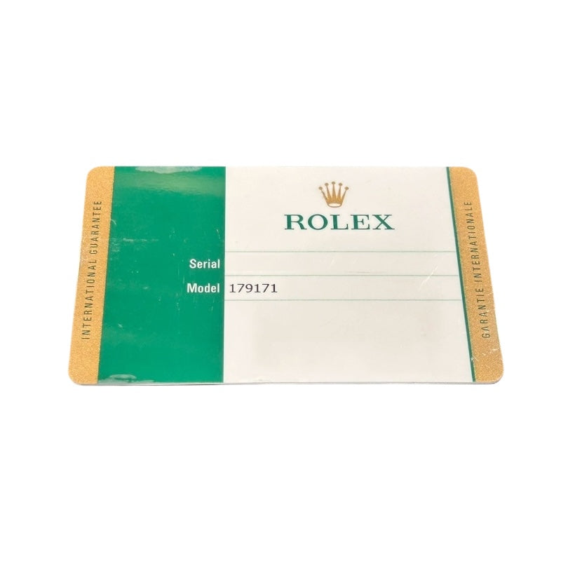ロレックス ROLEX デイトジャスト26 179171 ブラウン PG/SS 自動巻き レディース 腕時計