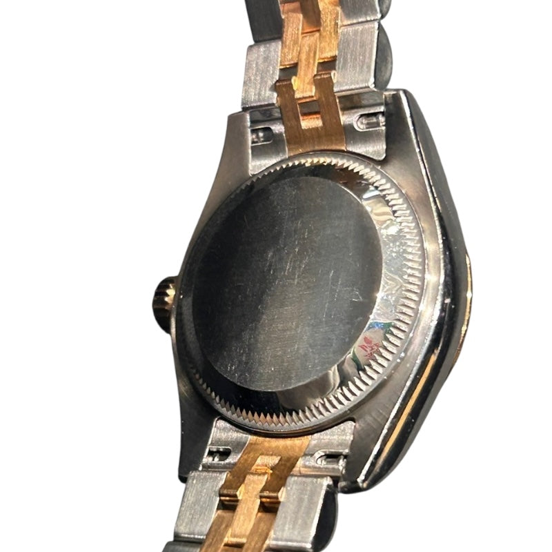 ロレックス ROLEX デイトジャスト26 179171 ブラウン PG/SS 自動巻き レディース 腕時計