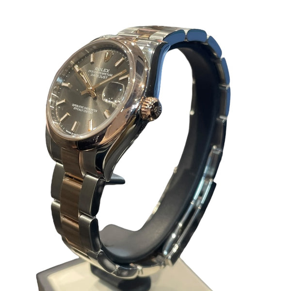 ロレックス ROLEX デイトジャスト31　スレート 278241 SS/K18PG 自動巻き レディース 腕時計