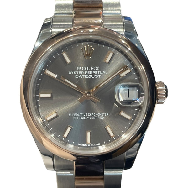 ロレックス ROLEX デイトジャスト31　スレート 278241 SS/K18PG 自動巻き レディース 腕時計