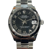 ロレックス ROLEX デイトジャスト31 278240 ブラック SS 自動巻き レディース 腕時計