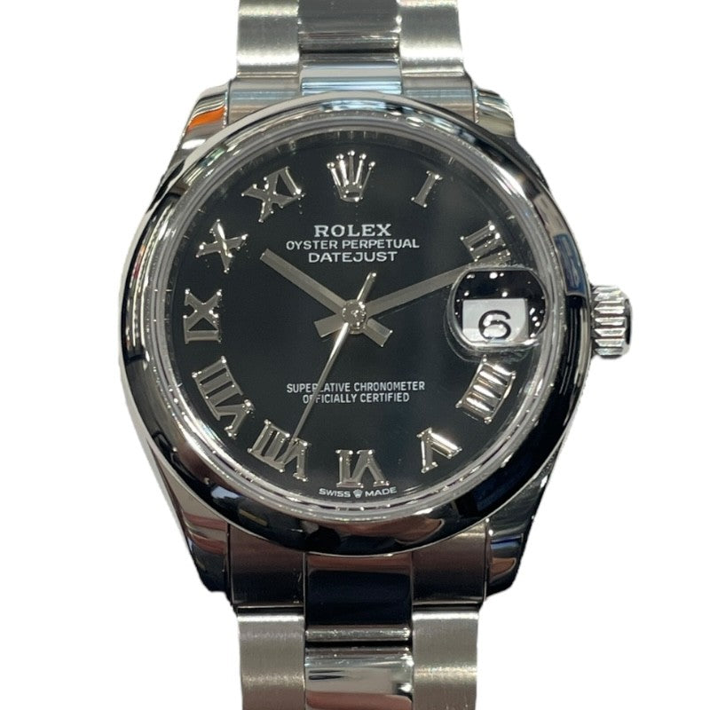 ロレックス ROLEX デイトジャスト31 278240 ブラック SS 自動巻き レディース 腕時計