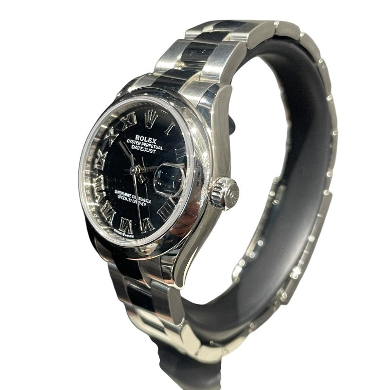 ロレックス ROLEX デイトジャスト31 278240 ブラック SS 自動巻き レディース 腕時計