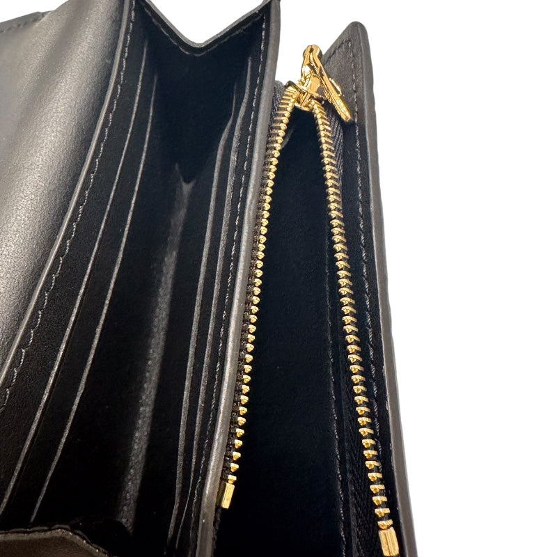 プラダ PRADA ロングウォレット グレー サフィアーノレザー