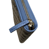 グッチ GUCCI ラウンドロングウォレット 363423 スカイブルー GGキャンバス レディース 長財布