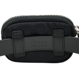 プラダ PRADA サフィアーノポーチ付きベルト34/85 1CM237 ブラック・ゴールド金具 サファイア サフィアールザー・ナイロン レディース ベルト