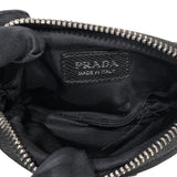 プラダ PRADA サフィアーノポーチ付きベルト34/85 1CM237 ブラック・ゴールド金具 サファイア サフィアールザー・ナイロン レディース ベルト