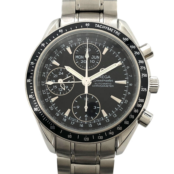 オメガ OMEGA スピードマスター デイデイト クロノメーター 3220.50 ブラック ステンレススチール ss 自動巻き メンズ 腕時計