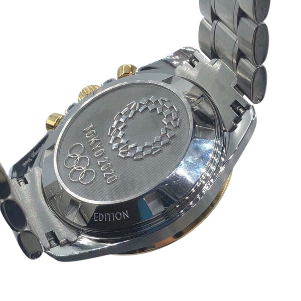 オメガ OMEGA スピードマスター東京オリンピック2020 522.20.42.30.01.001 ブラック ステンレススチール K18/SS 手巻き メンズ 腕時計