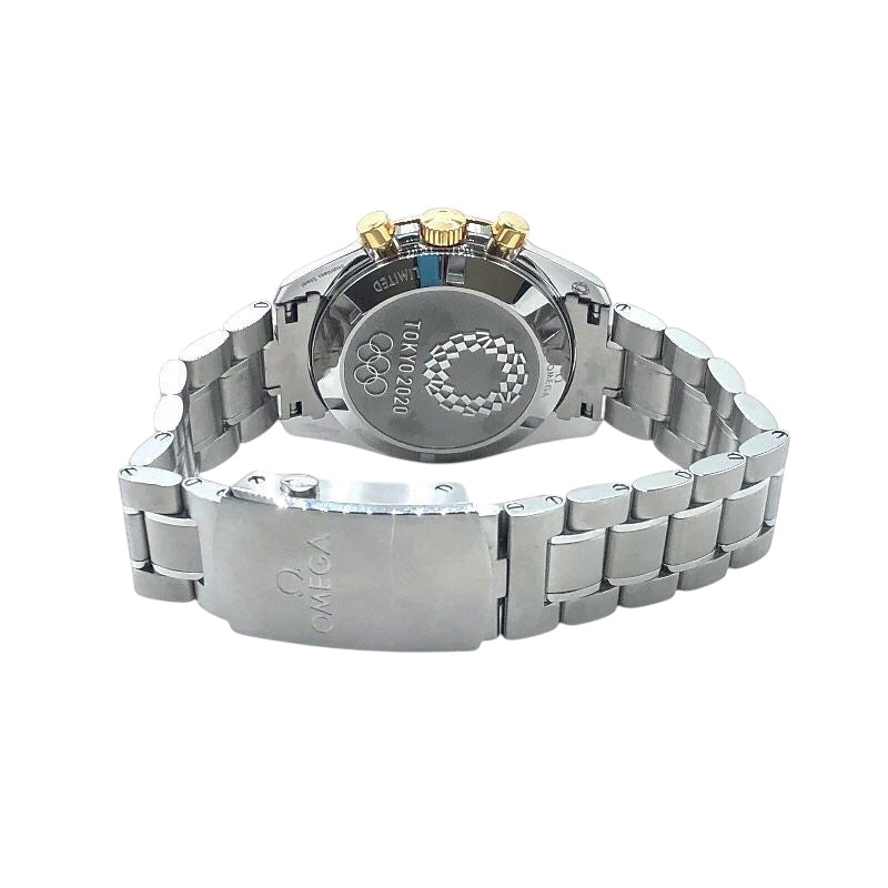 オメガ OMEGA スピードマスター東京オリンピック2020 522.20.42.30.01.001 ブラック ステンレススチール K18/SS 手巻き メンズ 腕時計