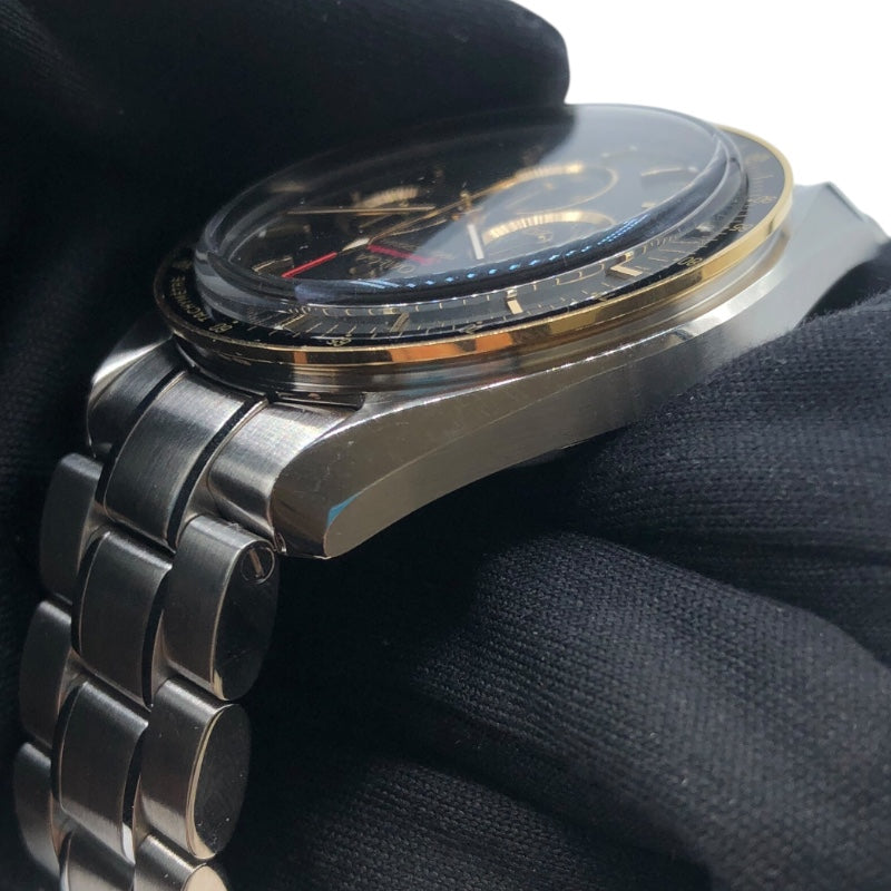 オメガ OMEGA スピードマスター東京オリンピック2020 522.20.42.30.01.001 ブラック ステンレススチール K18/SS 手巻き メンズ 腕時計