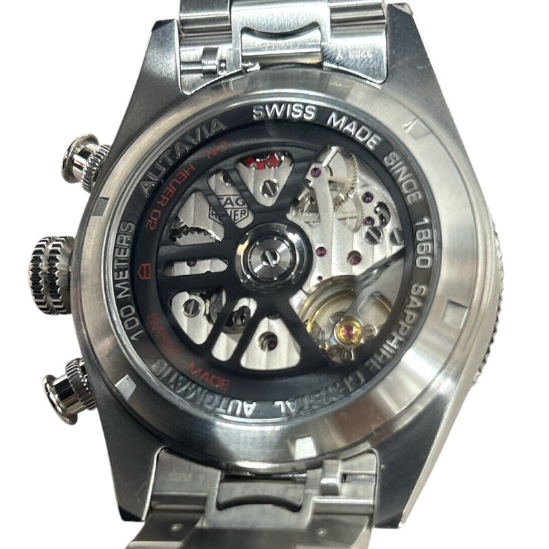 タグ・ホイヤー TAG HEUER オータヴィア 60周年アニバーサリーフライバック クロノグラフ CBE511B.FC8279 シルバー SS 自動巻き メンズ 腕時計