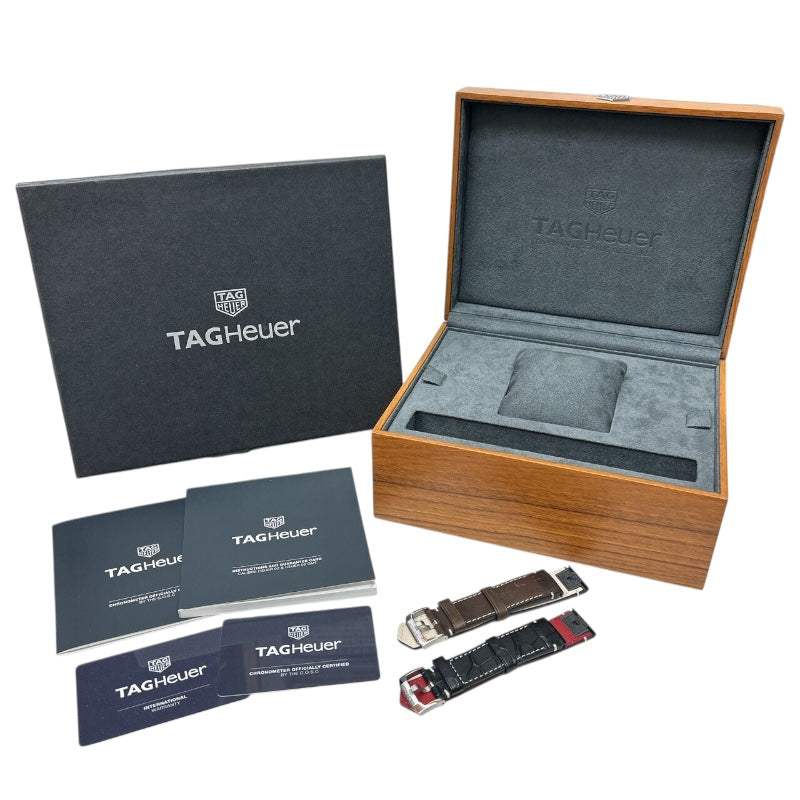タグ・ホイヤー TAG HEUER オータヴィア 60周年アニバーサリーフライバック クロノグラフ CBE511B.FC8279 シルバー SS 自動巻き メンズ 腕時計