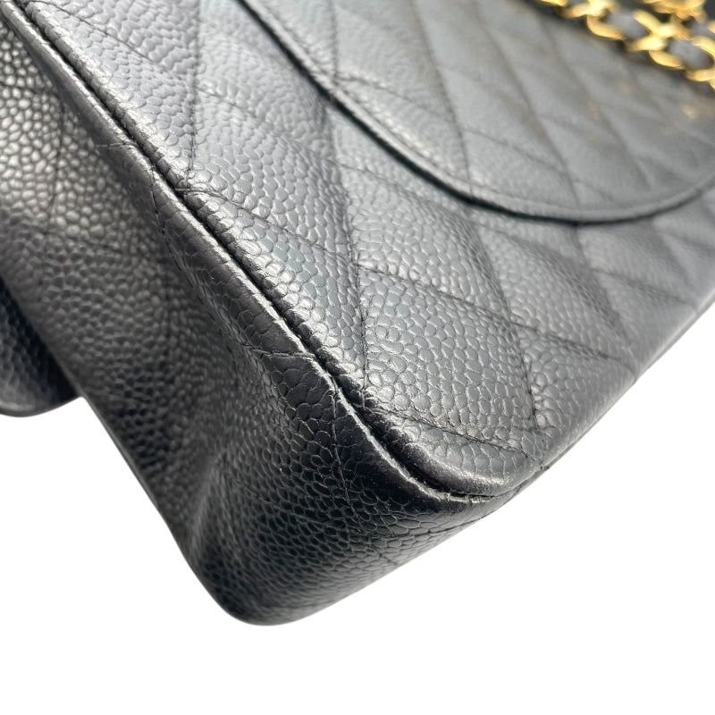 シャネル CHANEL マトラッセ25 A01112 13番台 ブラック ゴールド金具 キャビアスキン レディース ショルダーバッグ