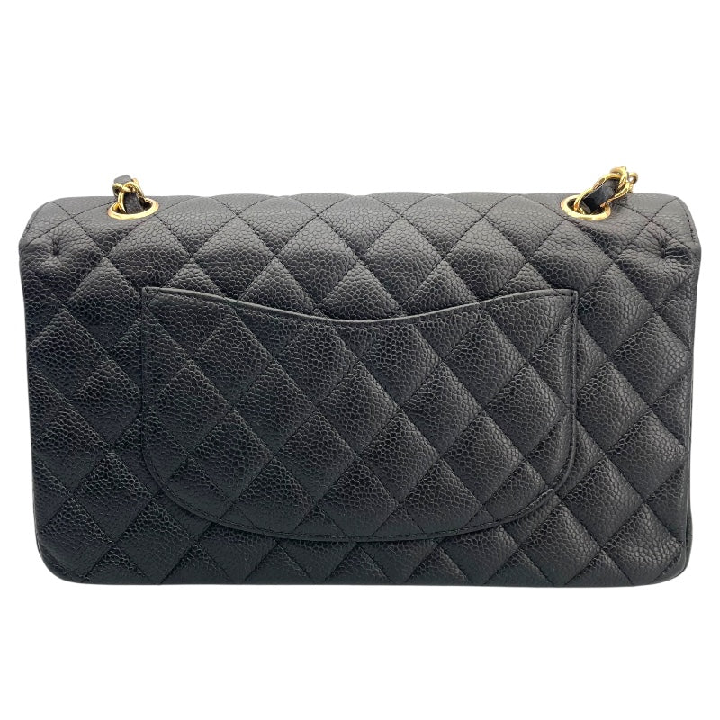 シャネル CHANEL マトラッセ25 A01112 13番台 ブラック ゴールド金具 キャビアスキン レディース ショルダーバッグ