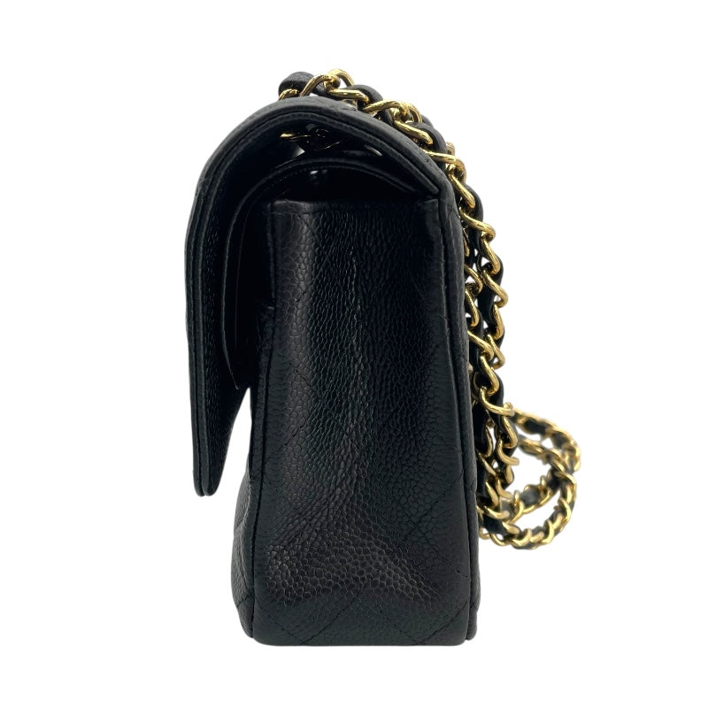 シャネル CHANEL マトラッセ25 A01112 13番台 ブラック ゴールド金具 キャビアスキン レディース ショルダーバッグ
