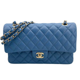 シャネル CHANEL マトラッセ25 A01112 30番台 ライトブルー ゴールド金具 キャビアスキン レディース ショルダーバッグ