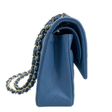 シャネル CHANEL マトラッセ25 A01112 30番台 ライトブルー ゴールド金具 キャビアスキン レディース ショルダーバッグ