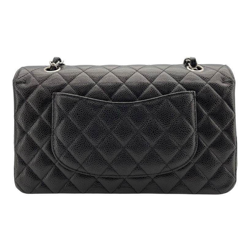 シャネル CHANEL マトラッセ25 A01112　26番台 ブラック　シルバー金具 キャビアスキン レディース ショルダーバッグ