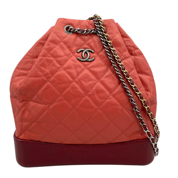 シャネル CHANEL ガブリエル  バックパック A94485　25番台 ピンク カーフ レディース ショルダーバッグ