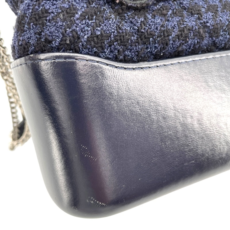 シャネル CHANEL ガブリエル ドゥ シャネル ホーボー ミディアム A93824 ネイビー ツイード レディース ショルダーバッグ