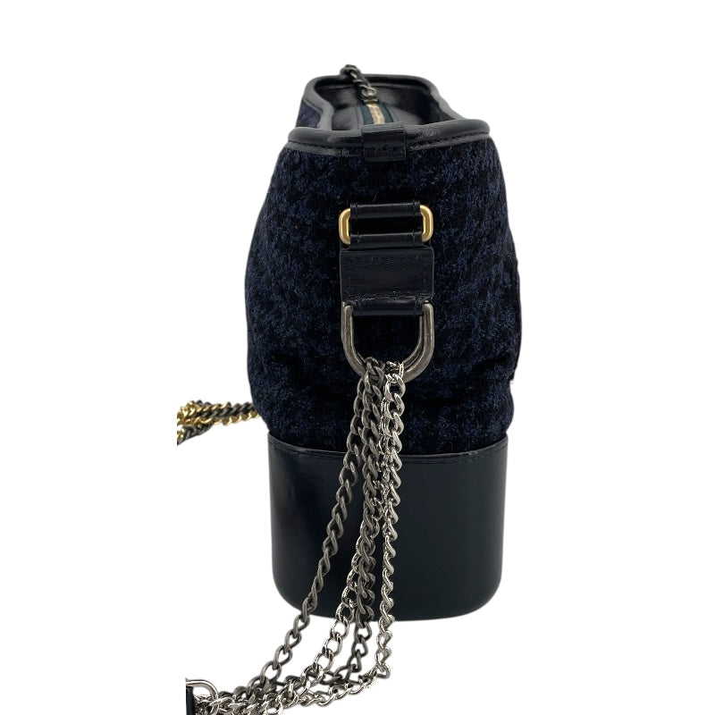 シャネル CHANEL ガブリエル ドゥ シャネル ホーボー ミディアム A93824 ネイビー ツイード レディース ショルダーバッグ