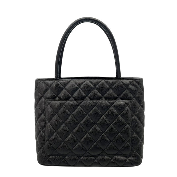 シャネル CHANEL 復刻トート A01804 8番台 ブラック ゴールド金具 キャビアスキン レディース ハンドバッグ
