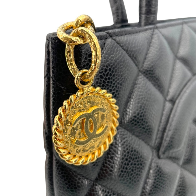 CHANEL 復刻トート キャビアスキン A01804 ハンドバッグ 9409 シャネル CHANEL 復刻トート A01804 8番台 ブラック ゴールド