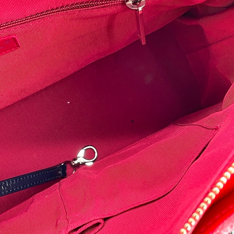 シャネル CHANEL ガブリエル ドゥ シャネル ホーボー ラージ A93824 24番台 ボルドー×ネイビー フェルト/カーフ レディース ショルダーバッグ