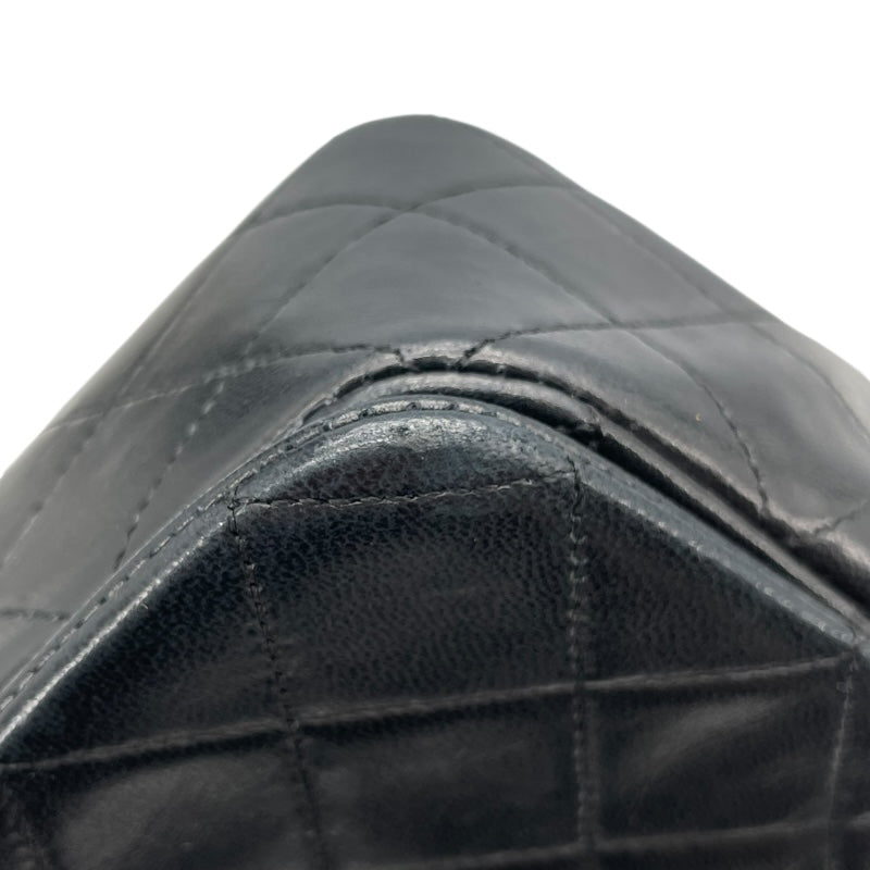 シャネル CHANEL マトラッセシングルフラップ A02500 1番台 ブラック ゴールド金具 ラムスキン レディース ショルダーバッグ