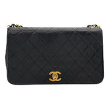 シャネル CHANEL マトラッセシングルフラップ A02500 1番台 ブラック ゴールド金具 ラムスキン レディース ショルダーバッグ