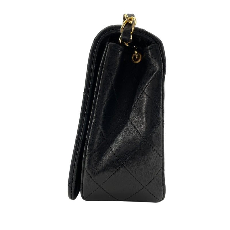 シャネル CHANEL マトラッセシングルフラップ A02500 1番台 ブラック ゴールド金具 ラムスキン レディース ショルダーバッグ