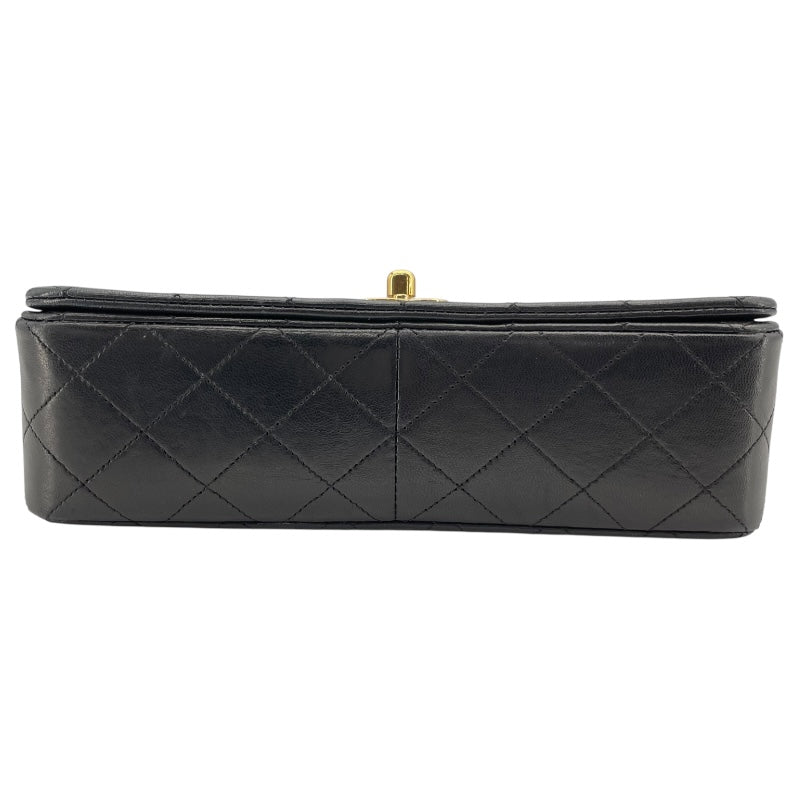 シャネル CHANEL マトラッセシングルフラップ A02500 1番台 ブラック ゴールド金具 ラムスキン レディース ショルダーバッグ
