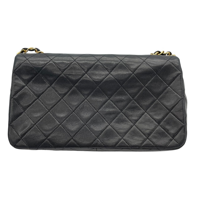 シャネル CHANEL マトラッセシングルフラップ A02500 1番台 ブラック ゴールド金具 ラムスキン レディース ショルダーバッグ