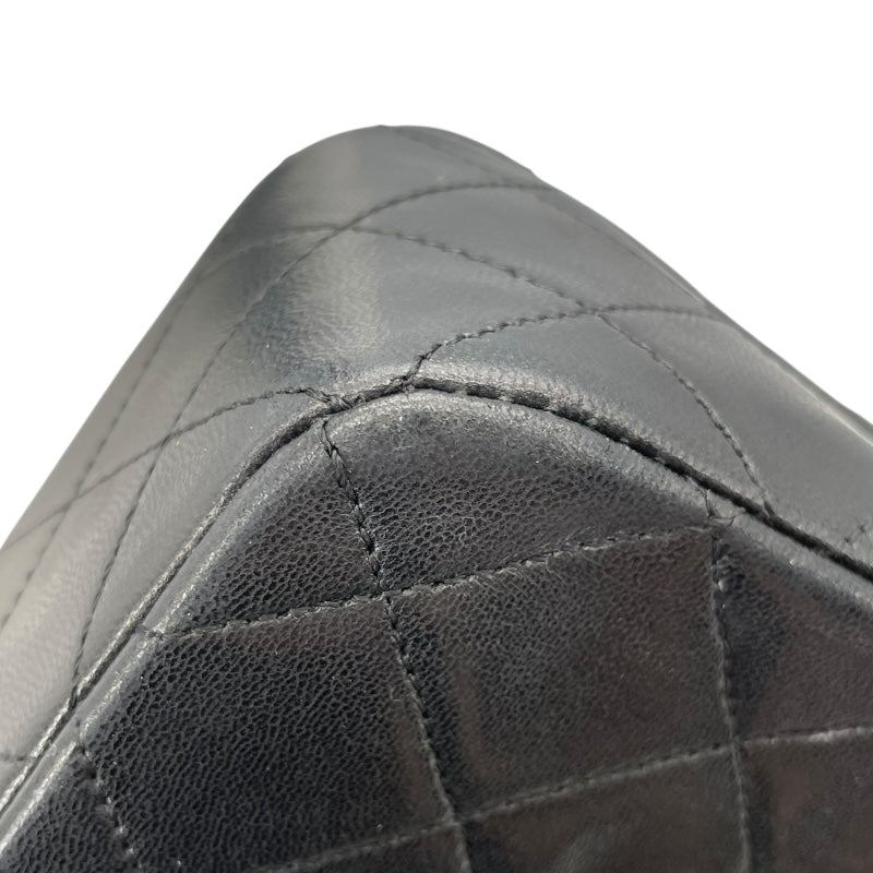 シャネル CHANEL マトラッセシングルフラップ A02500 1番台 ブラック ゴールド金具 ラムスキン レディース ショルダーバッグ