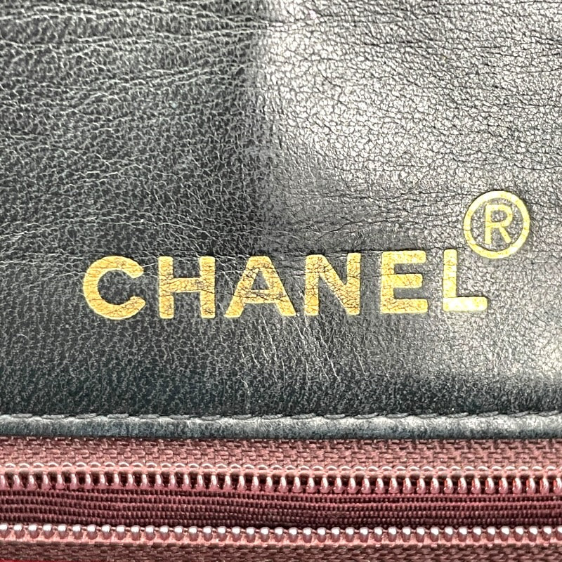 シャネル CHANEL マトラッセ シングルフラップ ブラック GD金具 ラム レディース ショルダーバッグ