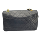 シャネル CHANEL マトラッセ シングルフラップ ブラック GD金具 ラム レディース ショルダーバッグ