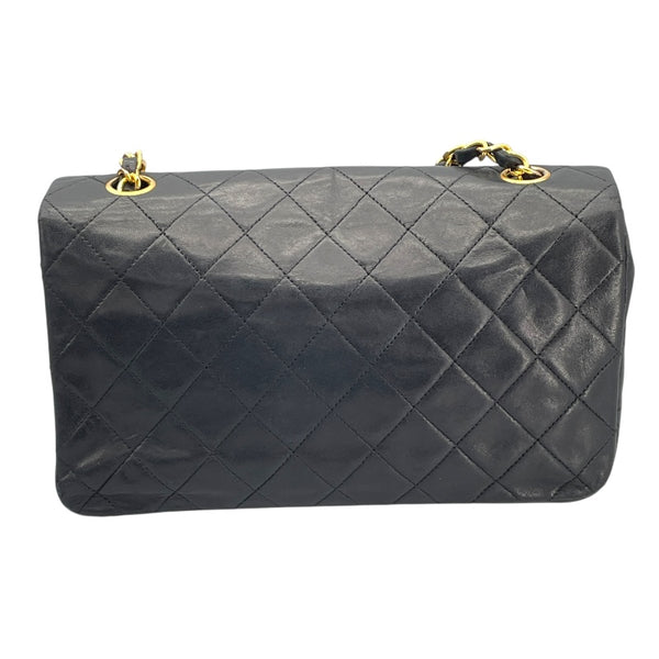 シャネル CHANEL マトラッセ シングルフラップ ブラック GD金具 ラム レディース ショルダーバッグ